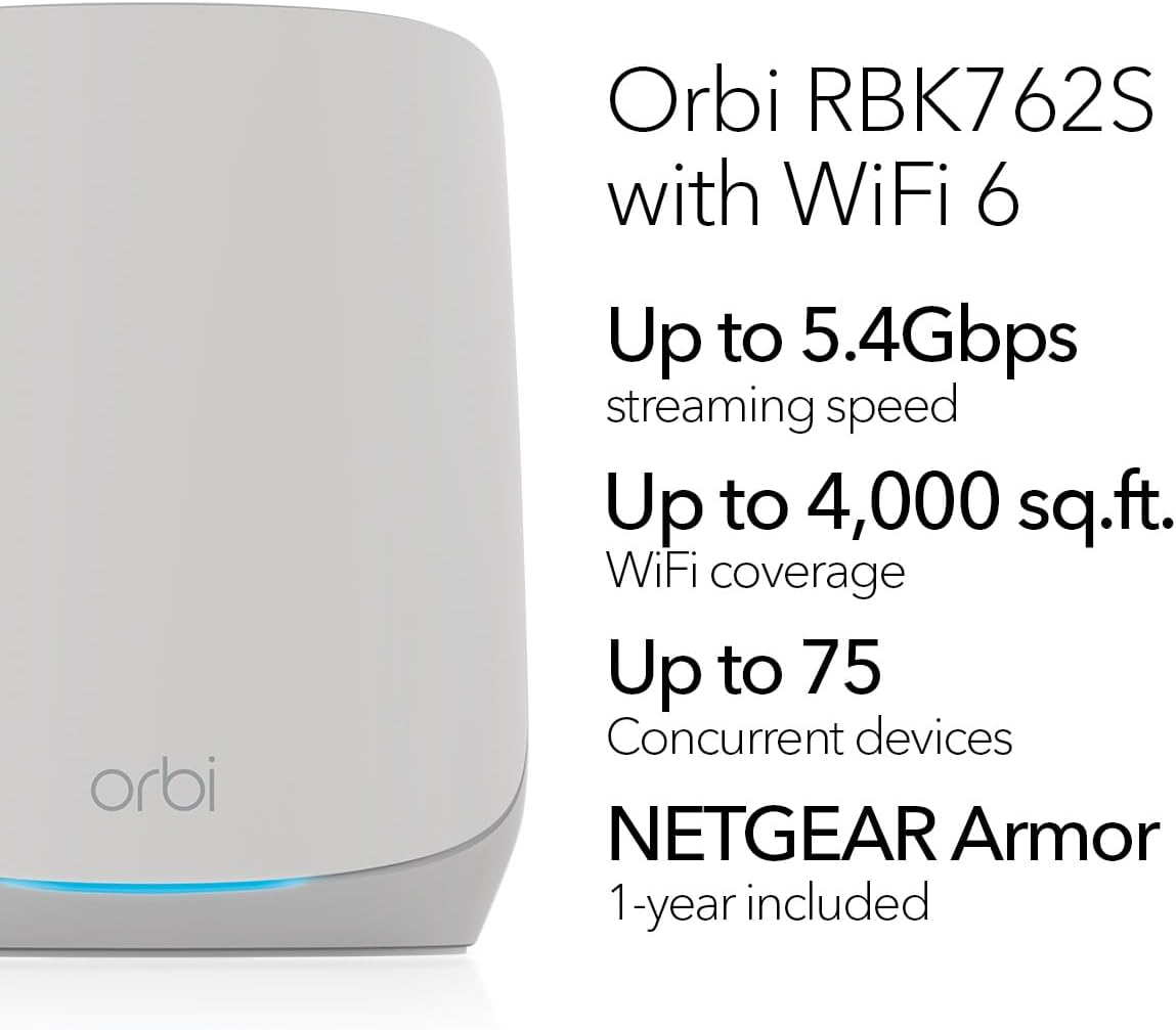 NETGEAR Orbi WiFi 6 Mesh Router 1 Extender