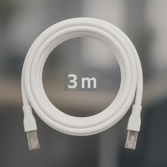 Ewent Cat6A Slim Ethernet Cable 3m Black