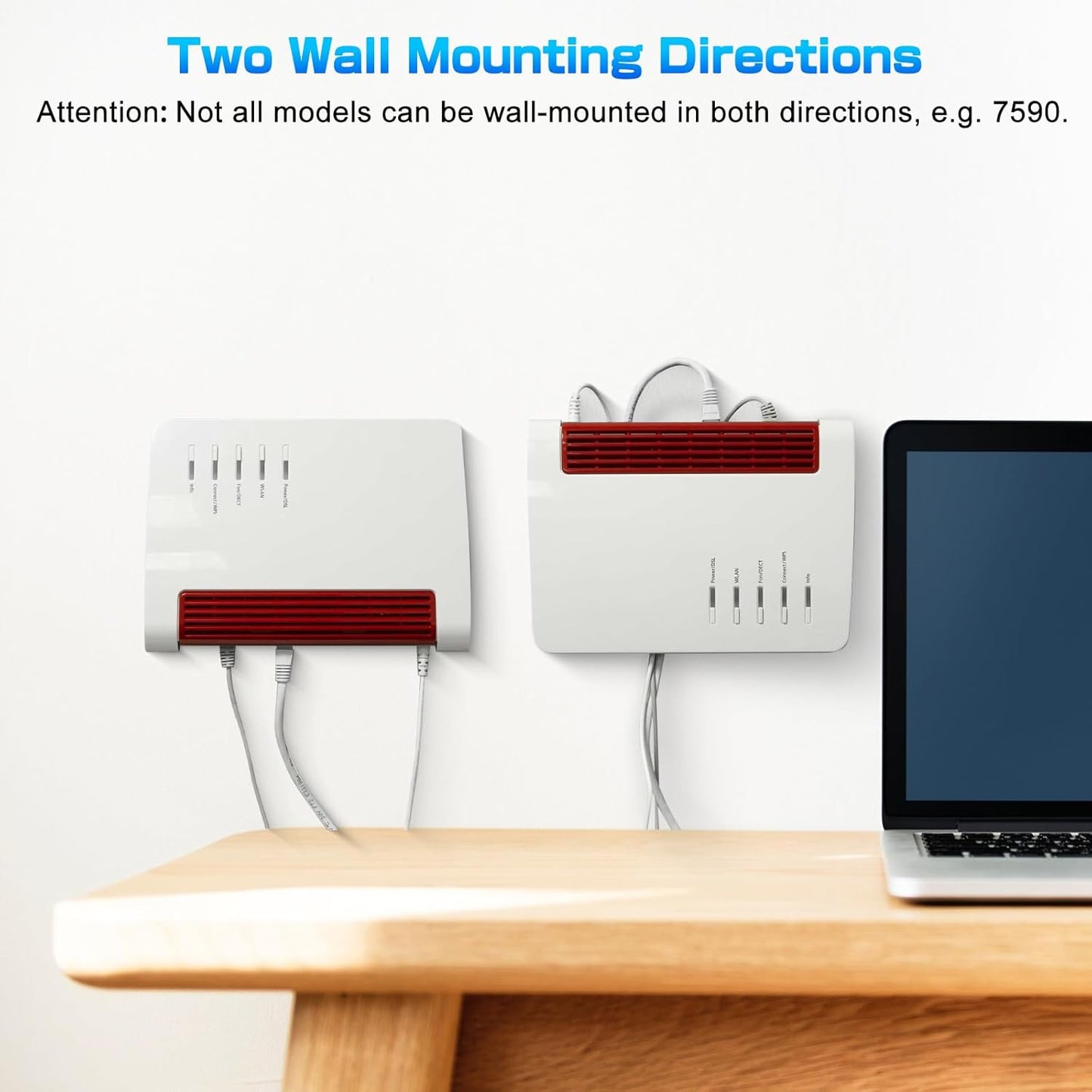 Wall Mount for FritzBox Routers (Grey)