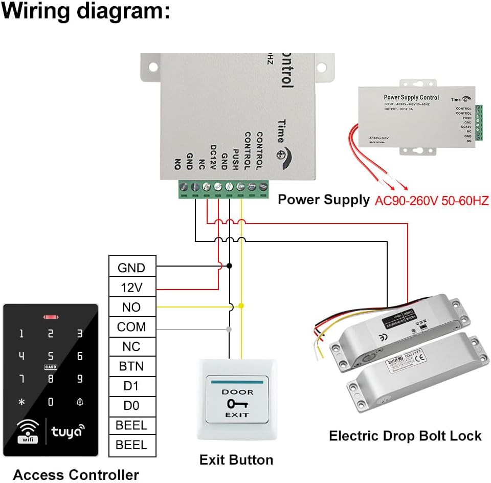 FUSYTULY WiFi RFID Access Control Kit