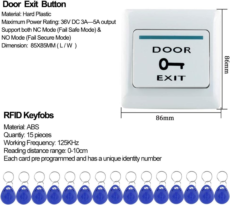 FUSYTULY WiFi RFID Access Control Kit