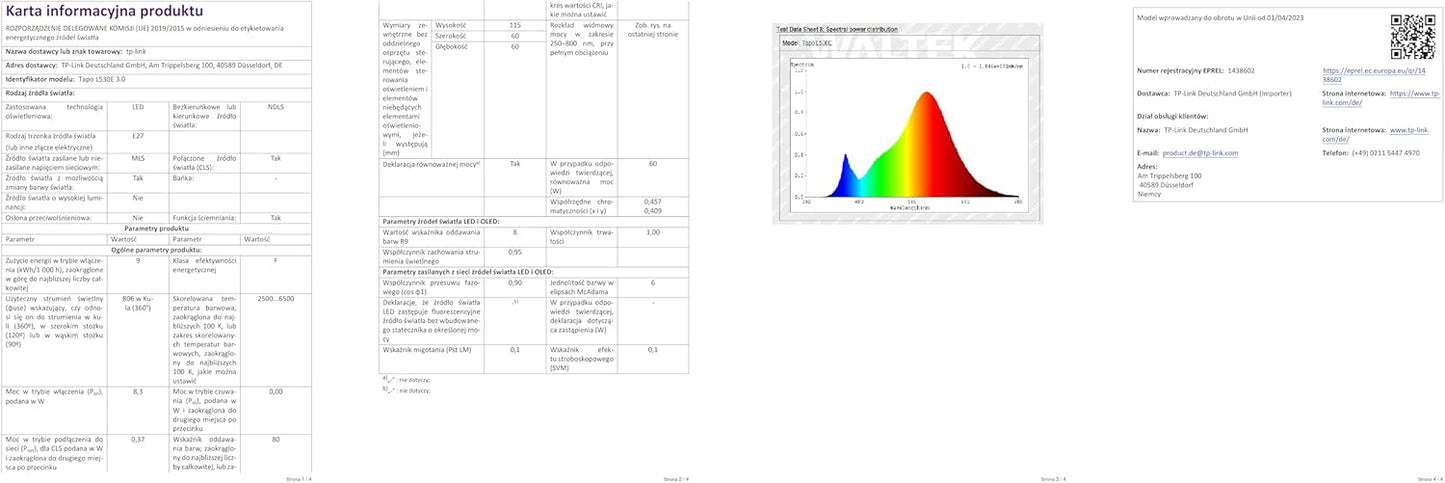 Tapo Multicolor Wi-Fi Bulb B22