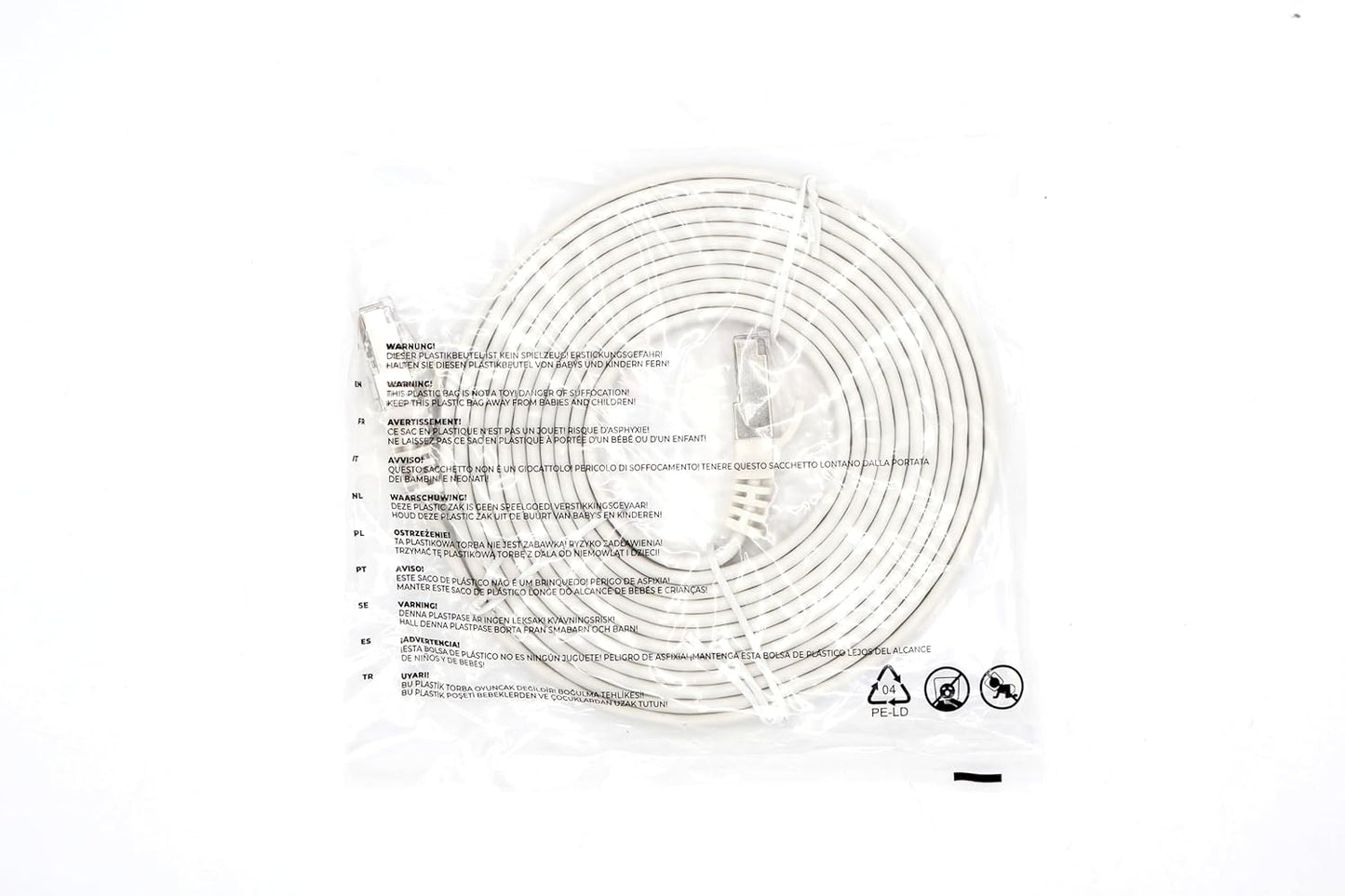 Cat7 Flat Ethernet Cable 7.5m Red