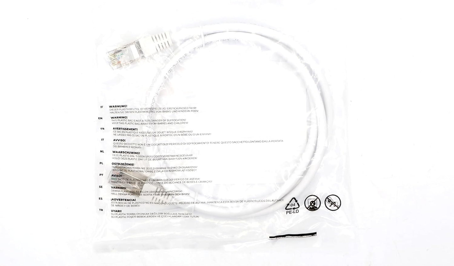 Cat6 Ethernet Cable 0.5m Yellow – 10 pcs