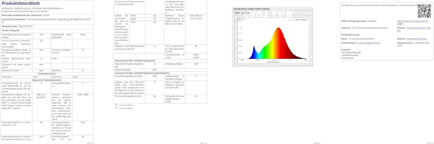 Tapo Multicolor Wi-Fi Bulb B22