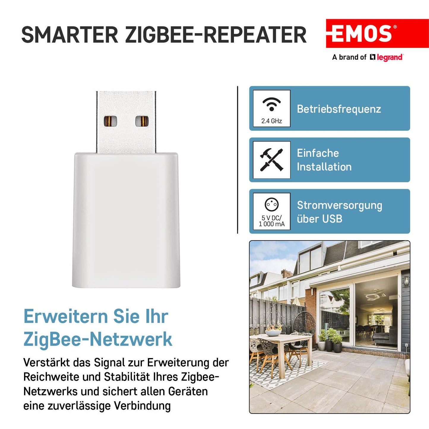 EMOS GoSmart Mini ZigBee Signal Booster