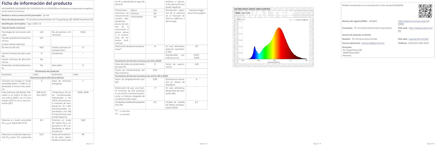 Tapo Multicolor Wi-Fi Bulb B22