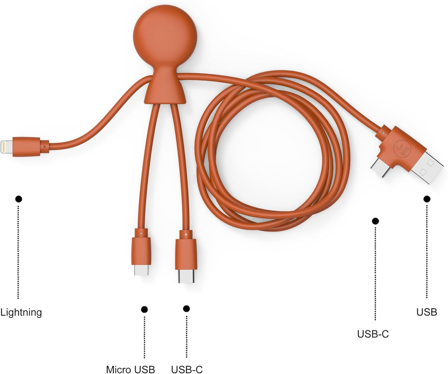 Xoopar Mr Bio 1m Multi-USB Cable Blue