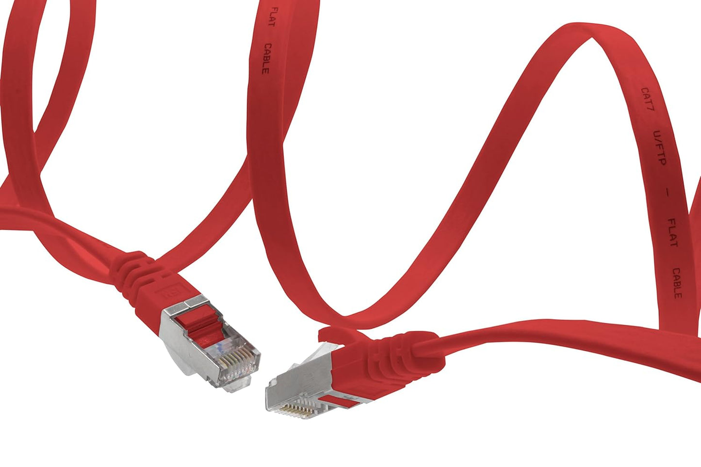 Cat7 Flat Ethernet Cable 7.5m Red