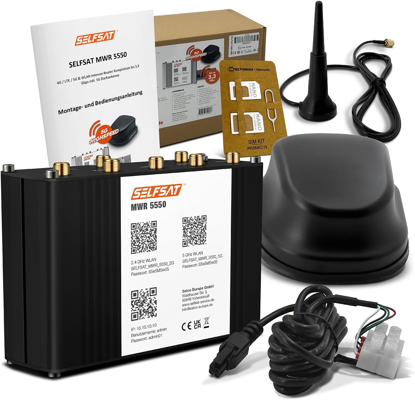 SELFSAT MWR 4550 4G LTE WiFi Router