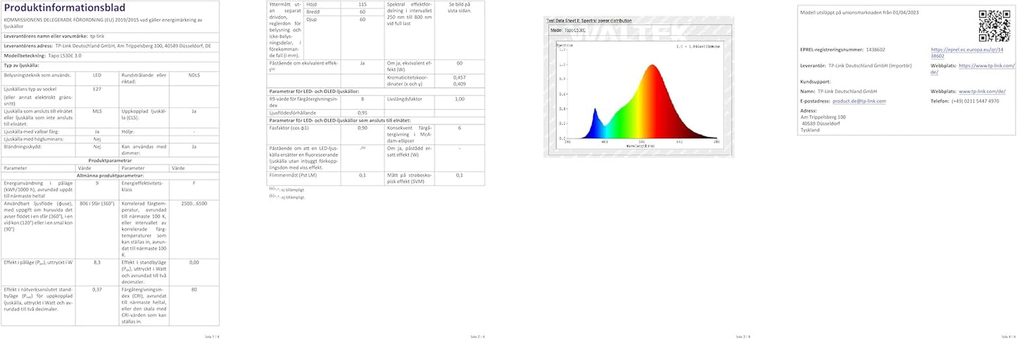 Tapo Multicolor Wi-Fi Bulb B22