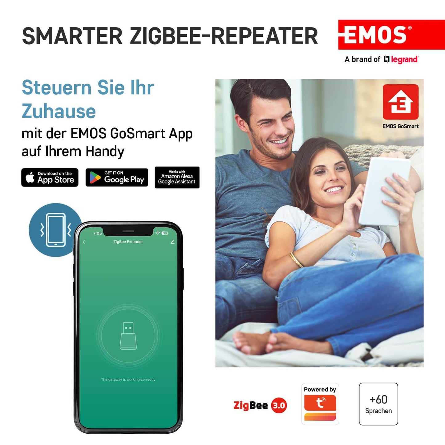 EMOS GoSmart Mini ZigBee Signal Booster