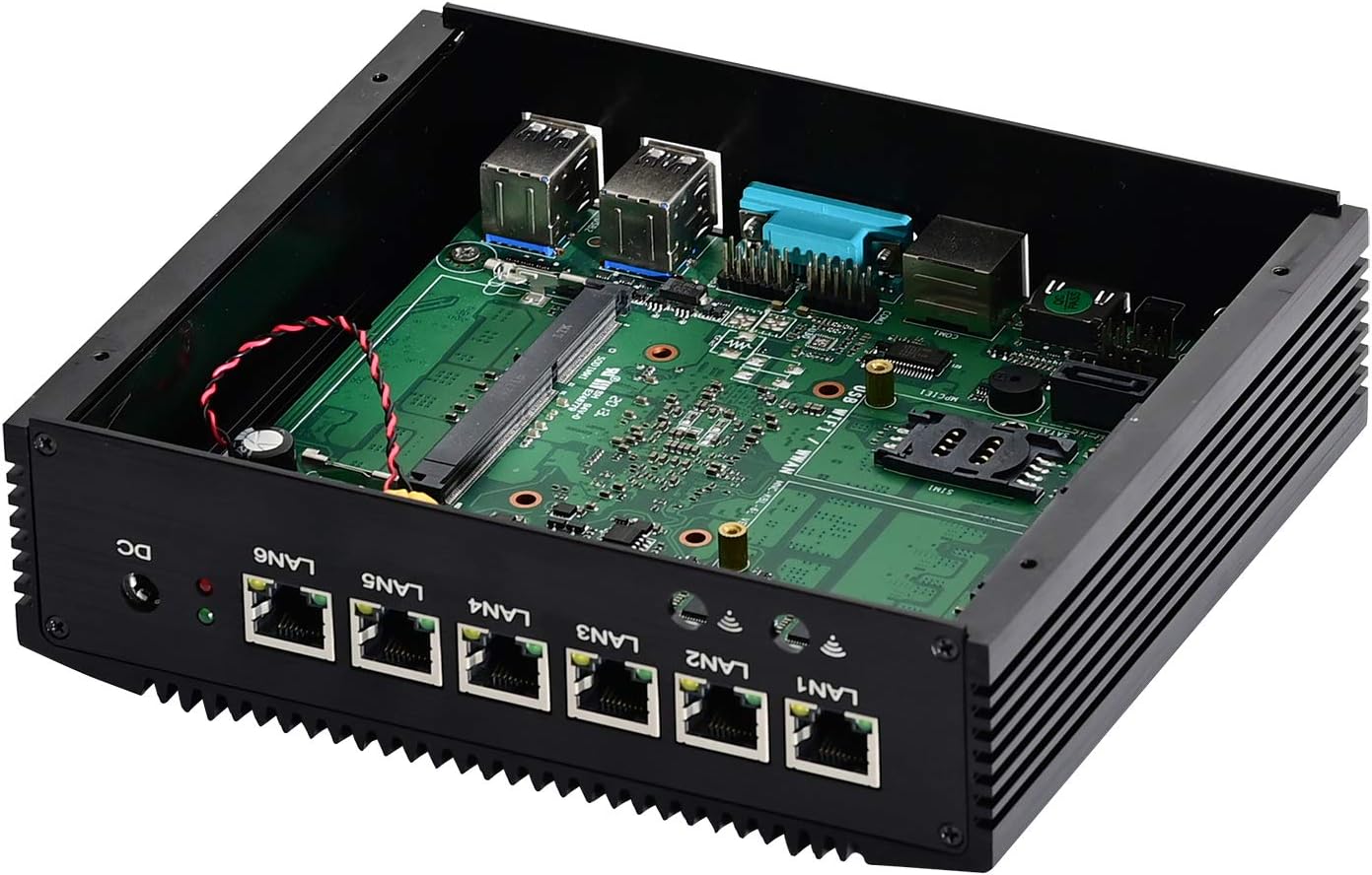 HUNSN Firewall i5 6LAN 128GB