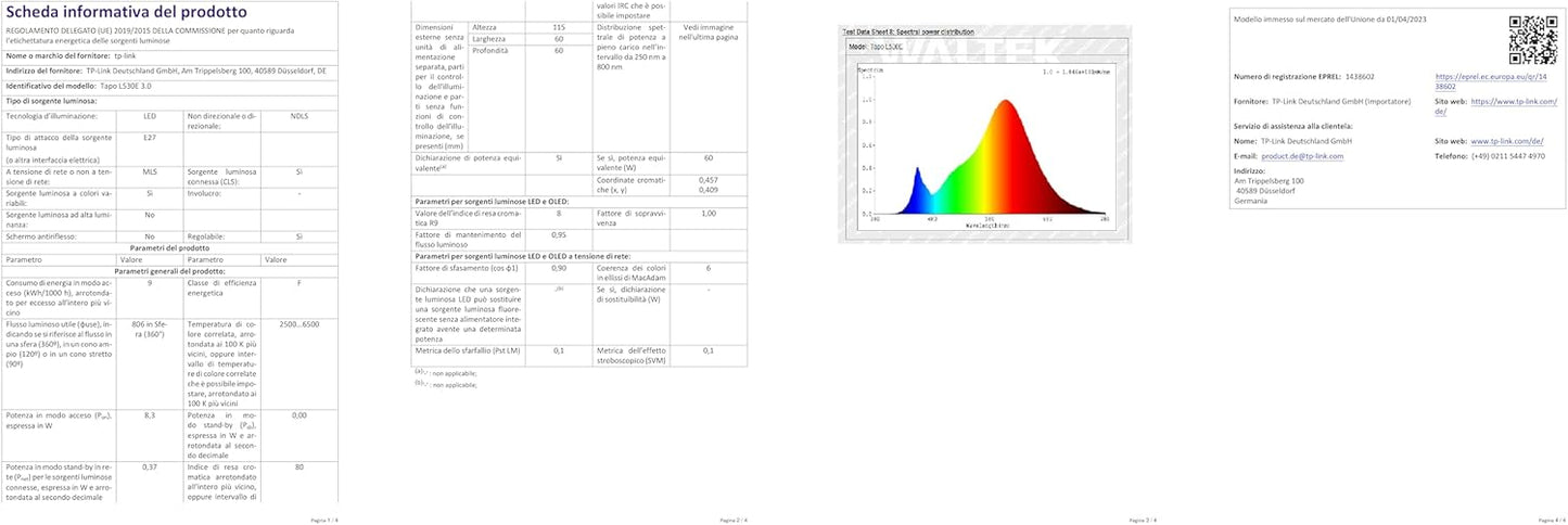 Tapo Multicolor Wi-Fi Bulb B22