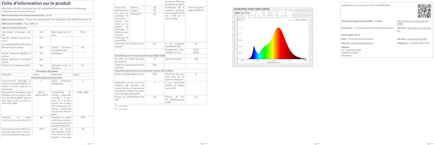 Tapo Multicolor Wi-Fi Bulb B22