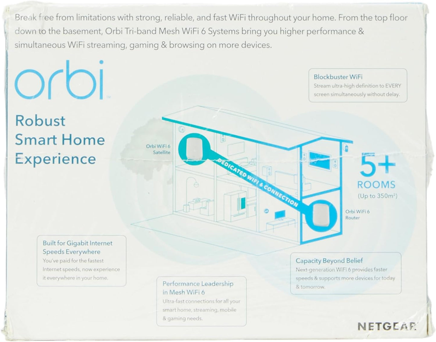 NETGEAR Orbi WiFi 6 Mesh Router 1 Extender