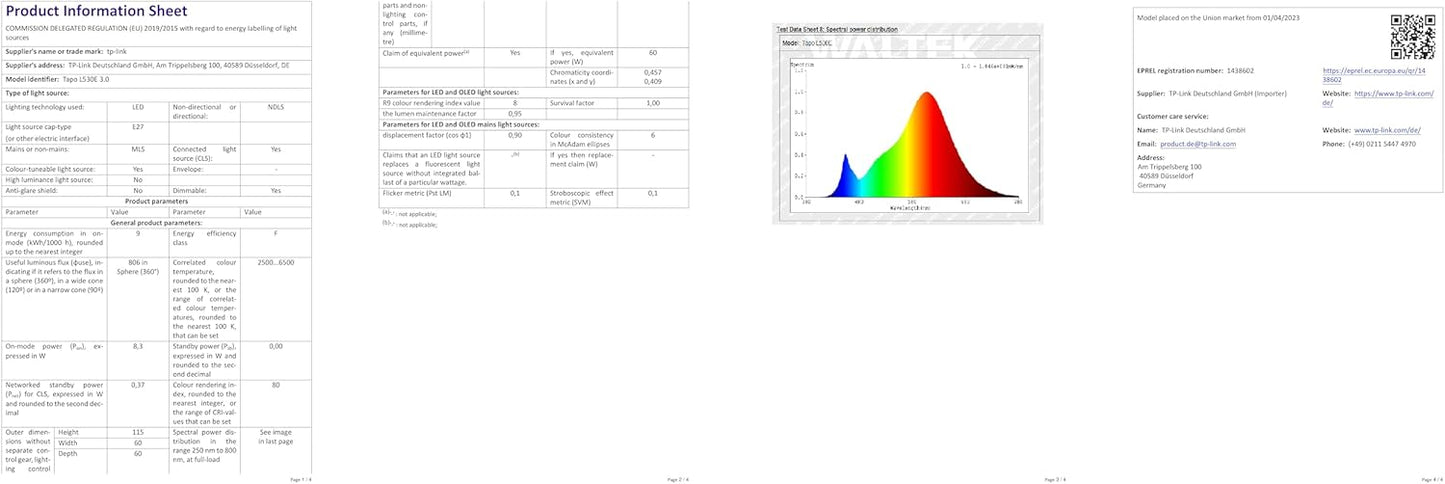 Tapo Multicolor Wi-Fi Bulb B22