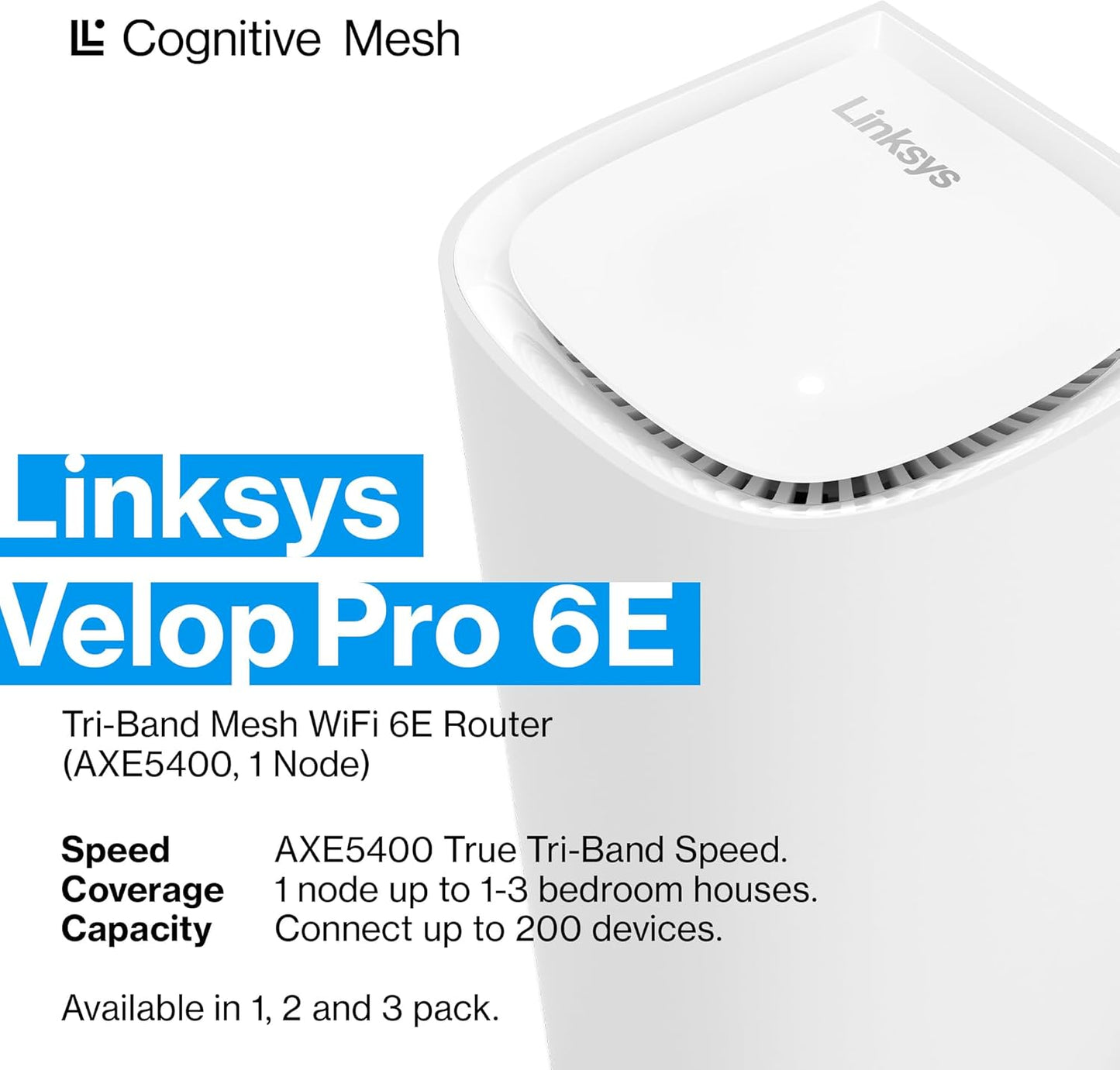 Linksys Velop Pro 7 Mesh WiFi 7 – 3-Pack