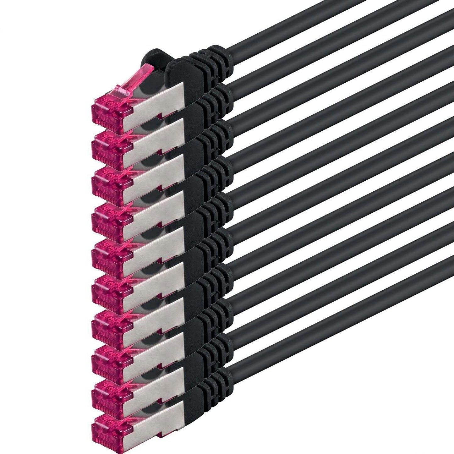 5m CAT6a S-FTP Network Cable Black – 10Gbps