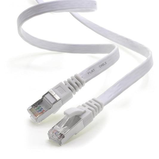 Cat7 Flat Ethernet Cable 0.25m Blue – 10 pcs