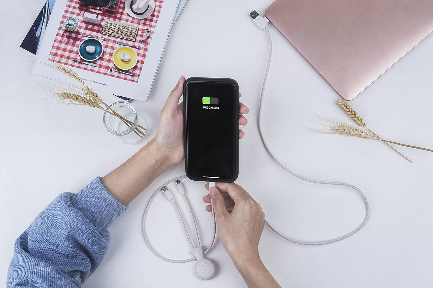 Xoopar Mr Bio 1m Multi-USB Cable Blue