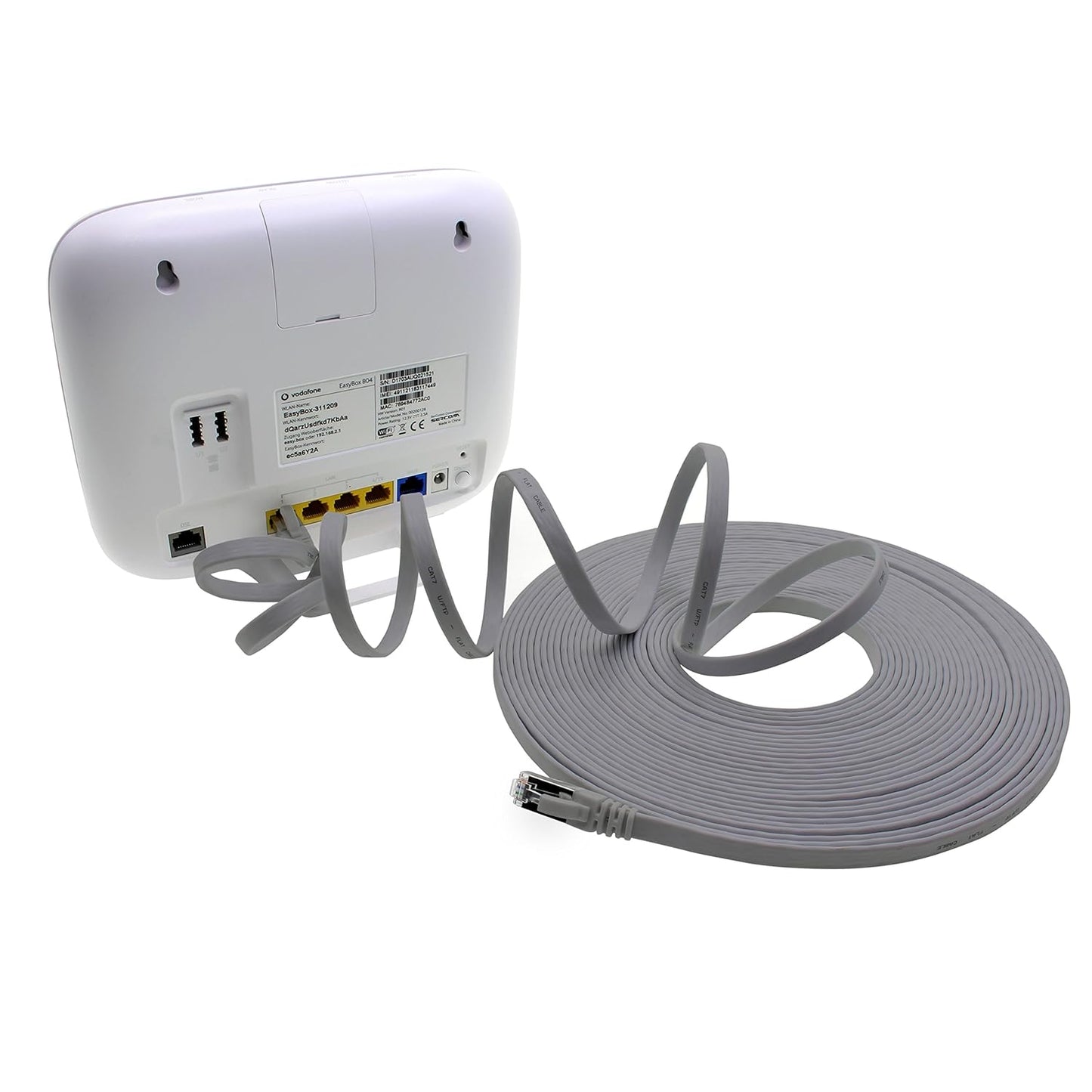 Cat7 Flat Ethernet Cable 0.25m Blue – 10 pcs