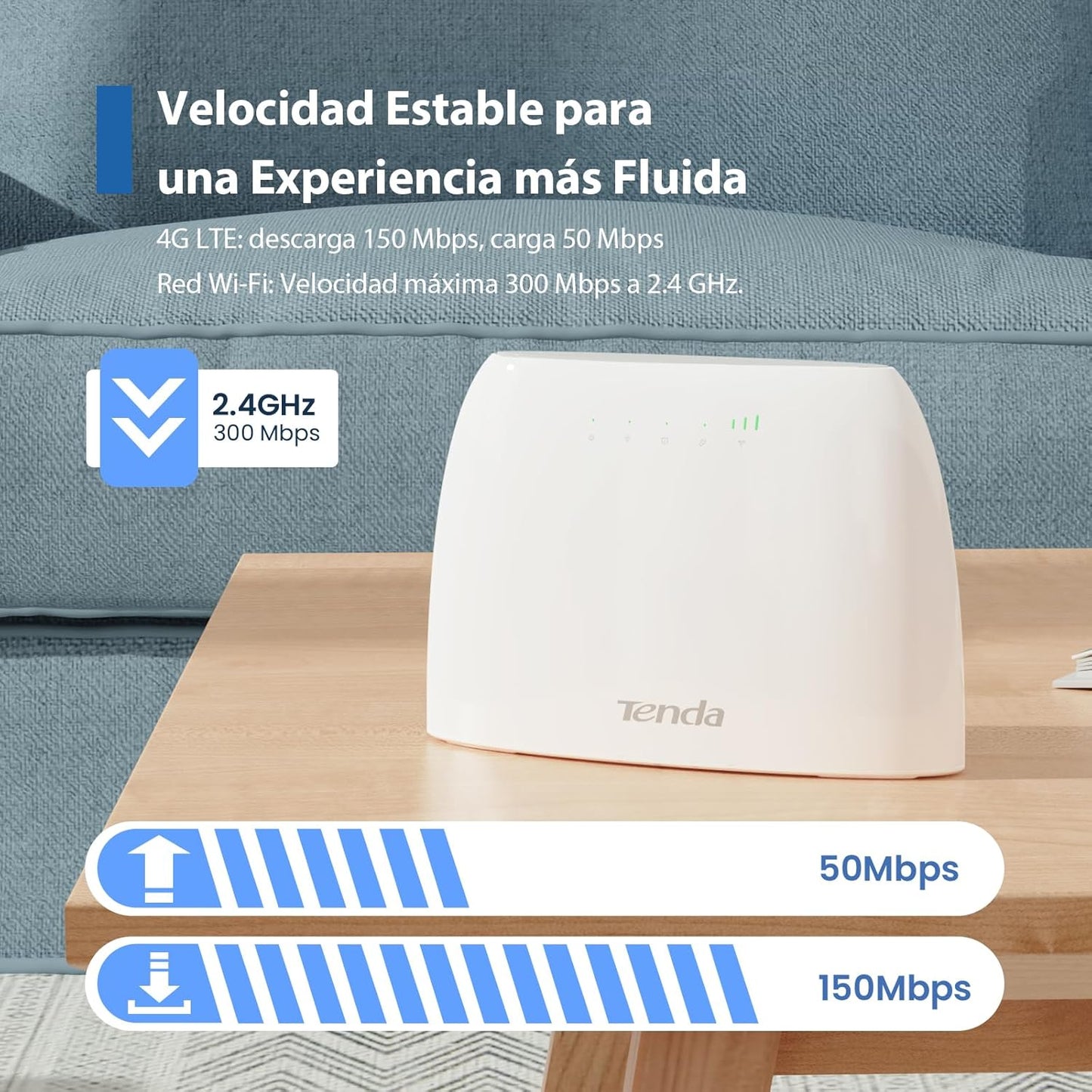 Tenda N300 Wi-Fi 4G LTE Router