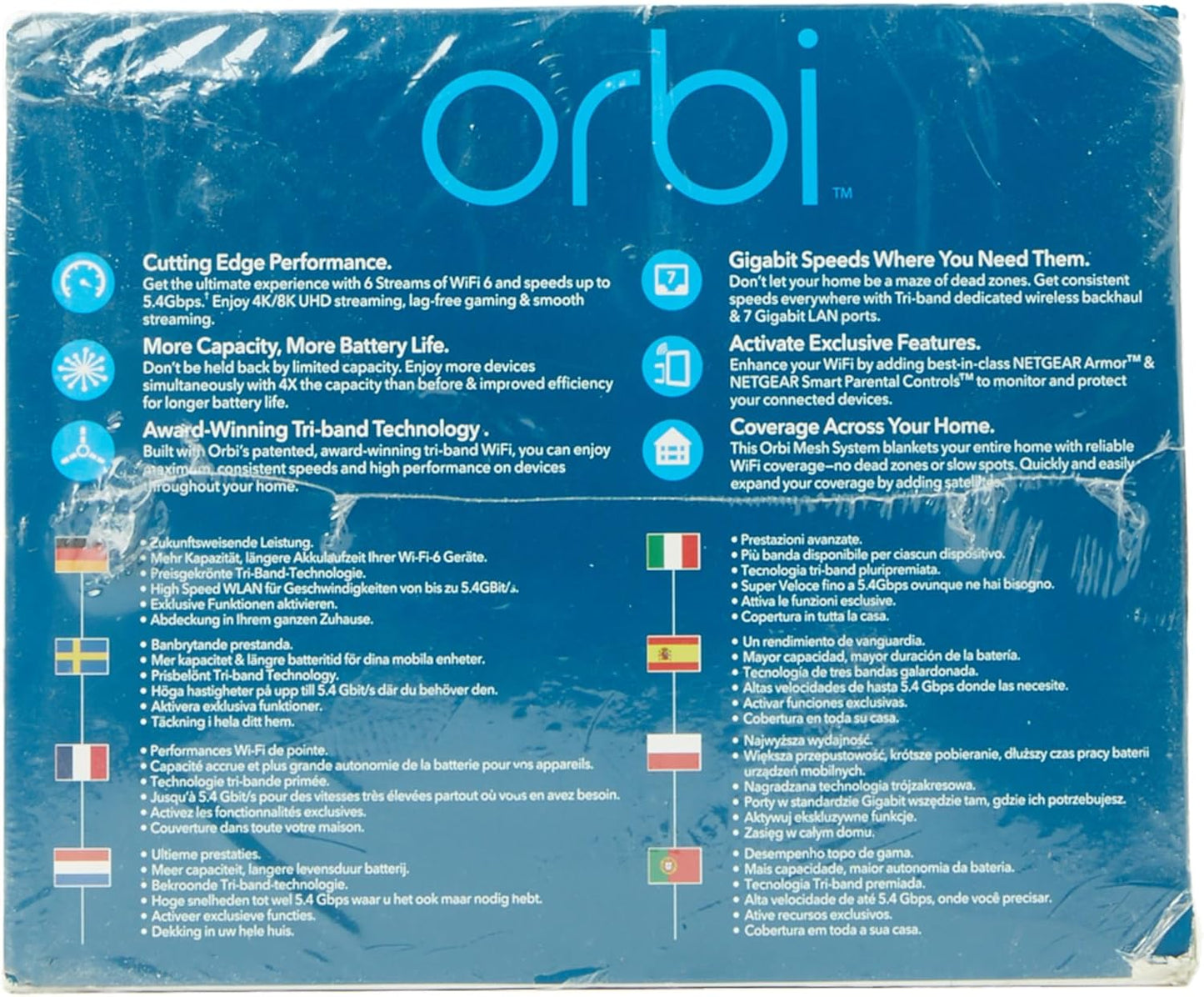 NETGEAR Orbi WiFi 6 Mesh Router 1 Extender