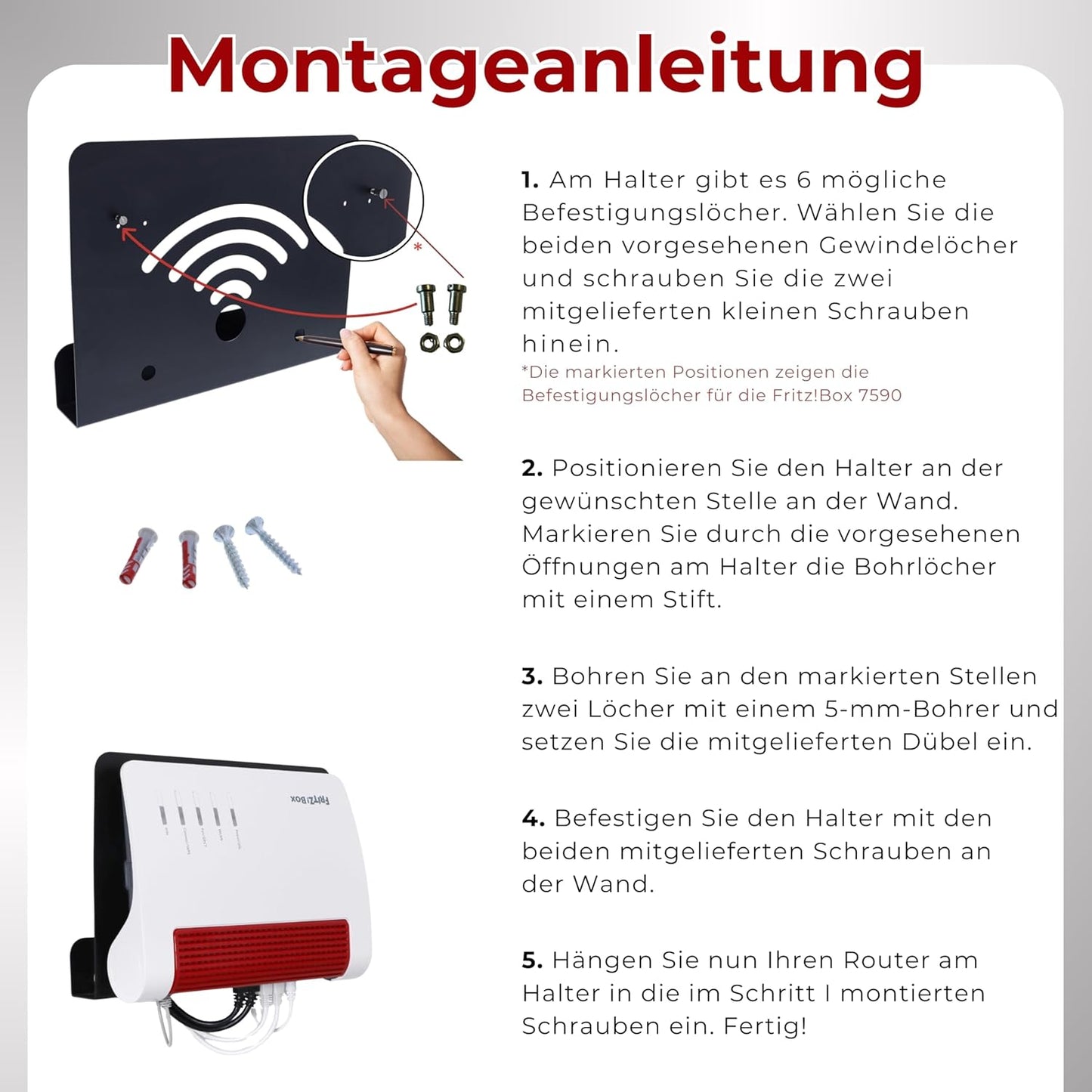 FRITZ!Box Wall Mount by foto-kontor
