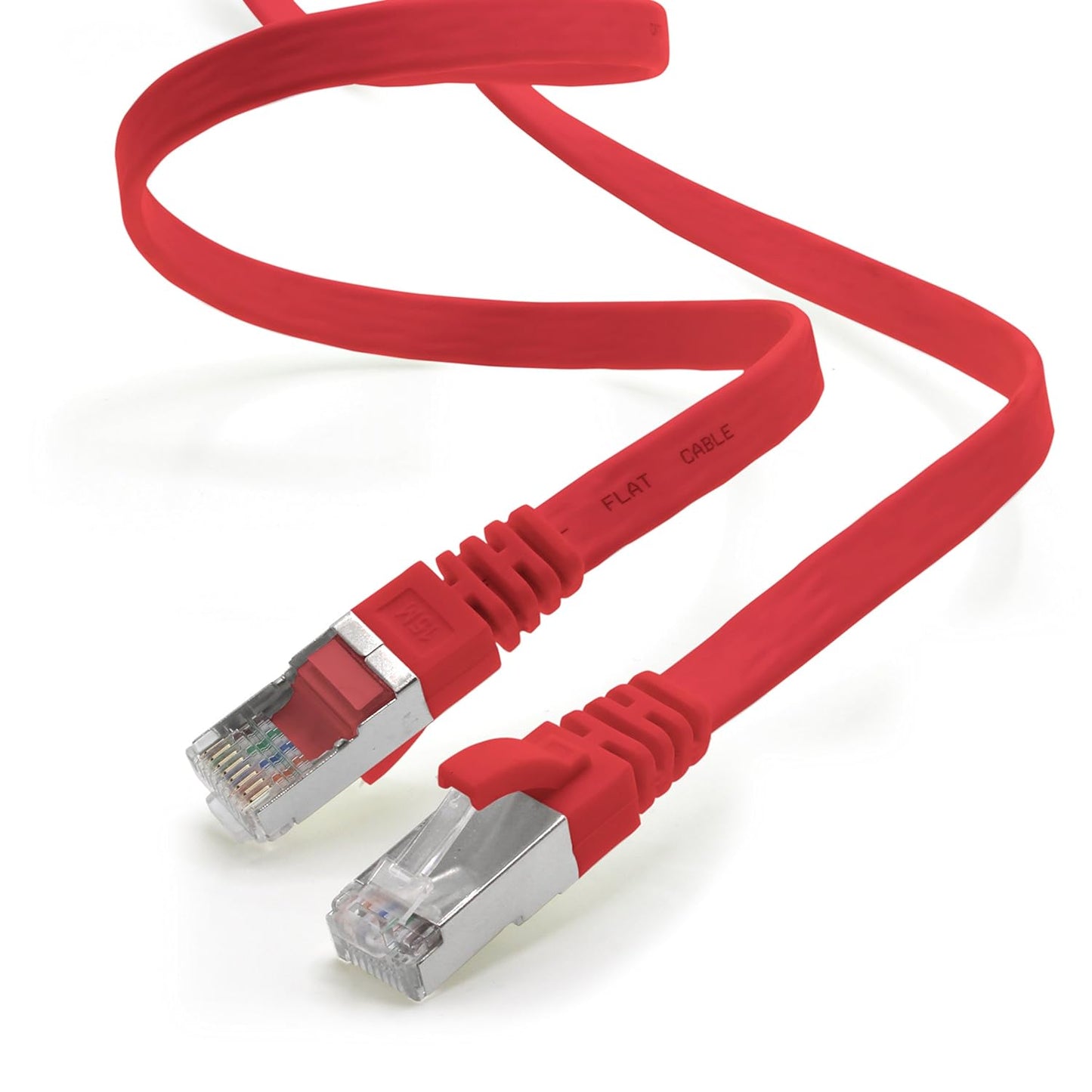 Cat7 Flat Ethernet Cable 7.5m Red