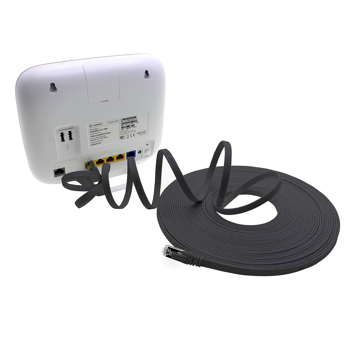 Cat7 Flat Ethernet Cable 7.5m Red