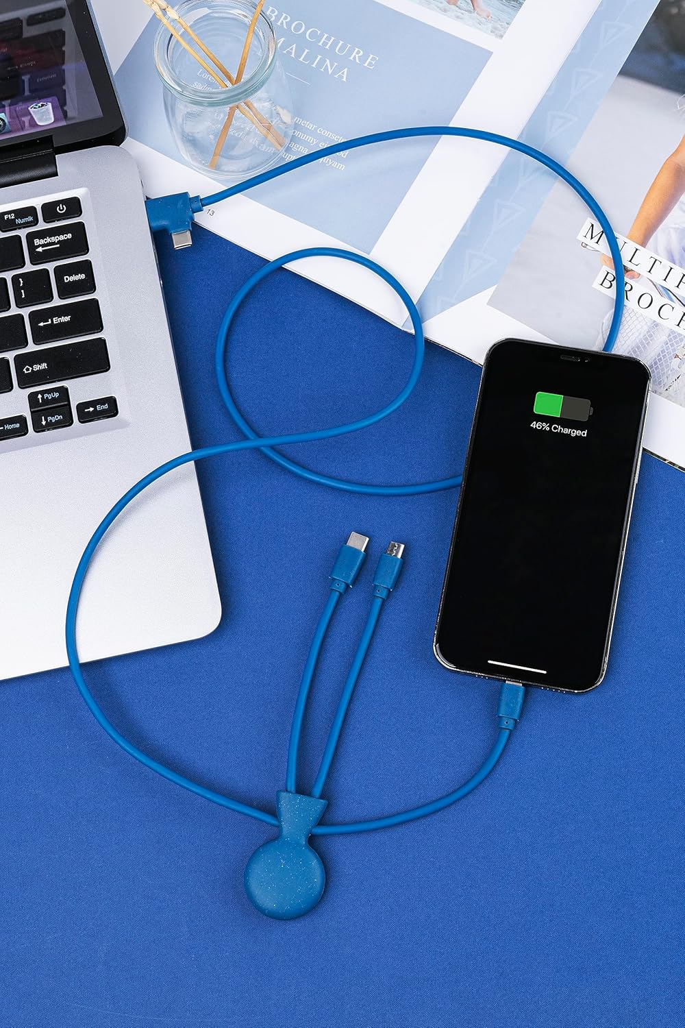 Xoopar Mr Bio 1m Multi-USB Cable Blue