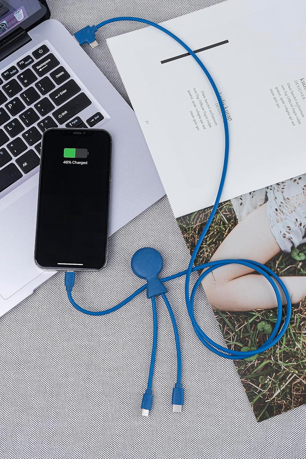 Xoopar Mr Bio 1m Multi-USB Cable Blue