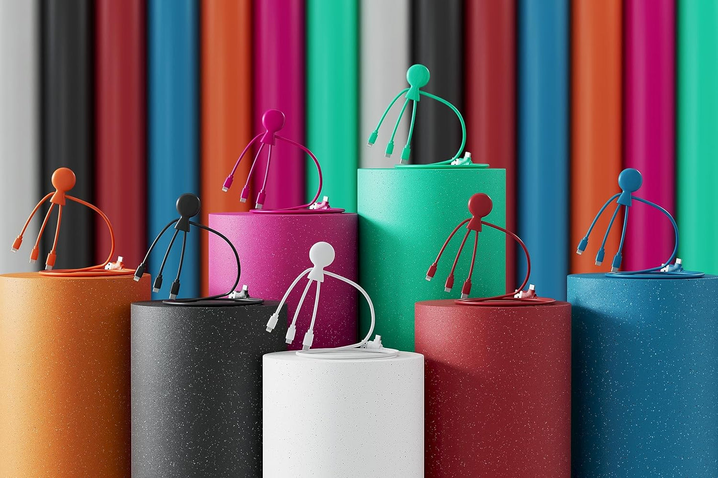 Xoopar Mr Bio 1m Multi-USB Cable Blue