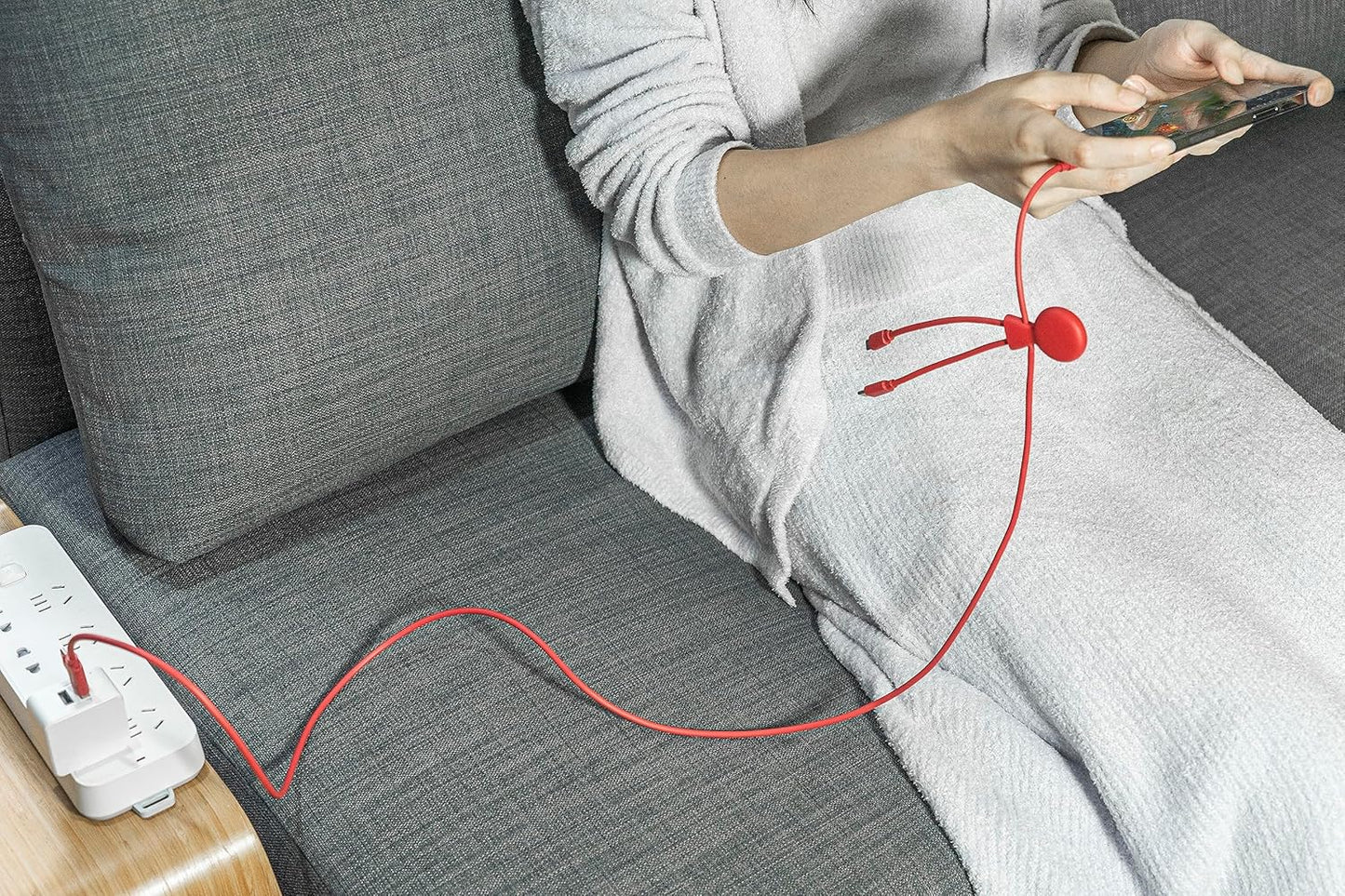 Xoopar Mr Bio 1m Multi-USB Cable Blue