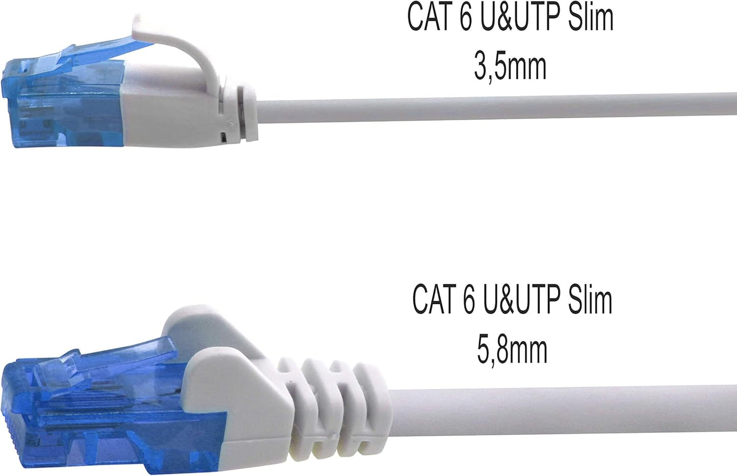 1aTTack.de Cat6 Network Cable 10m Slim Black