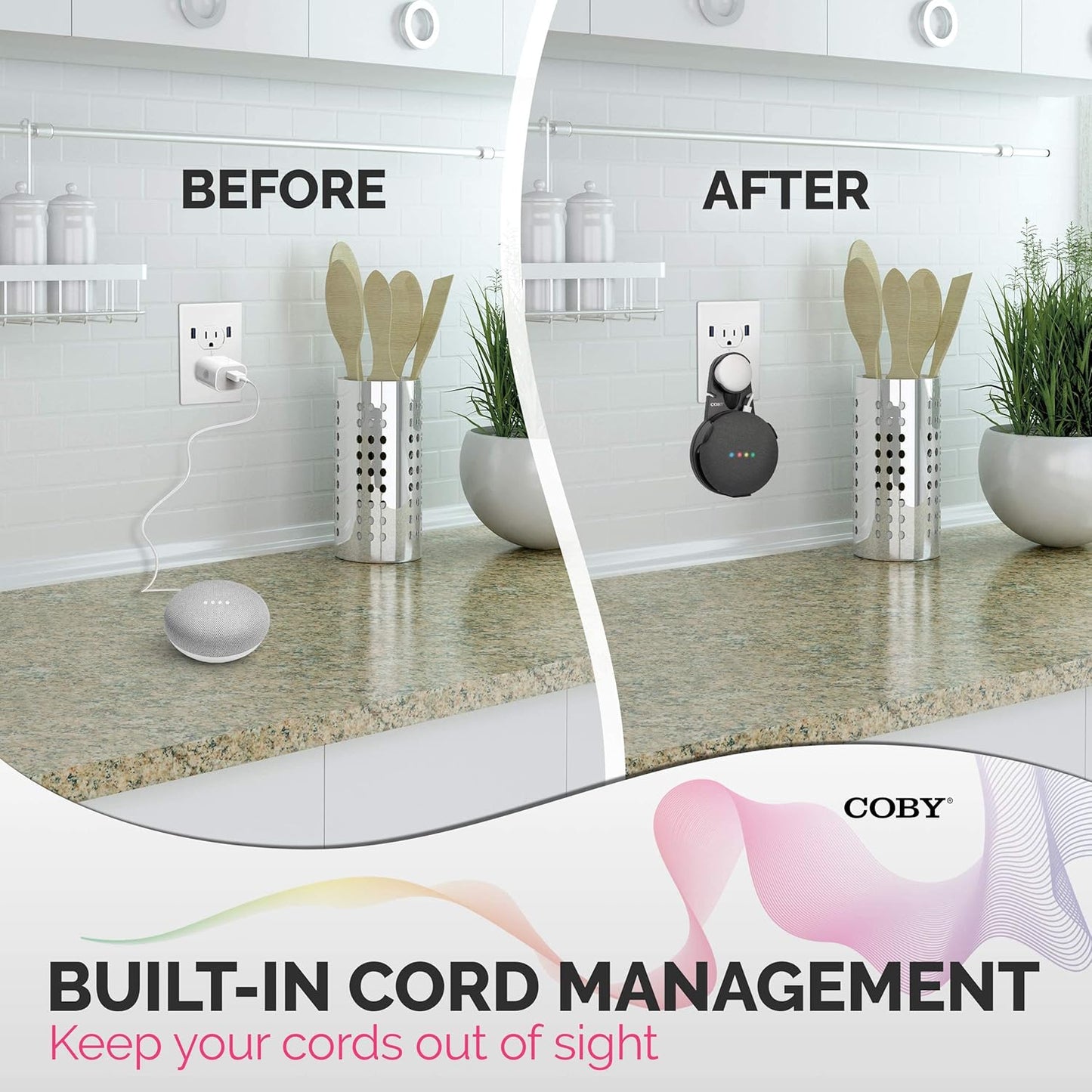 Coby Wall Mount for Google Home Mini
