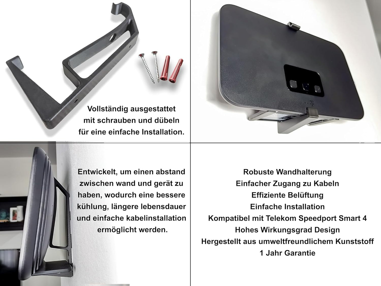 Decoralin Wall Mount for Speedport Smart 4