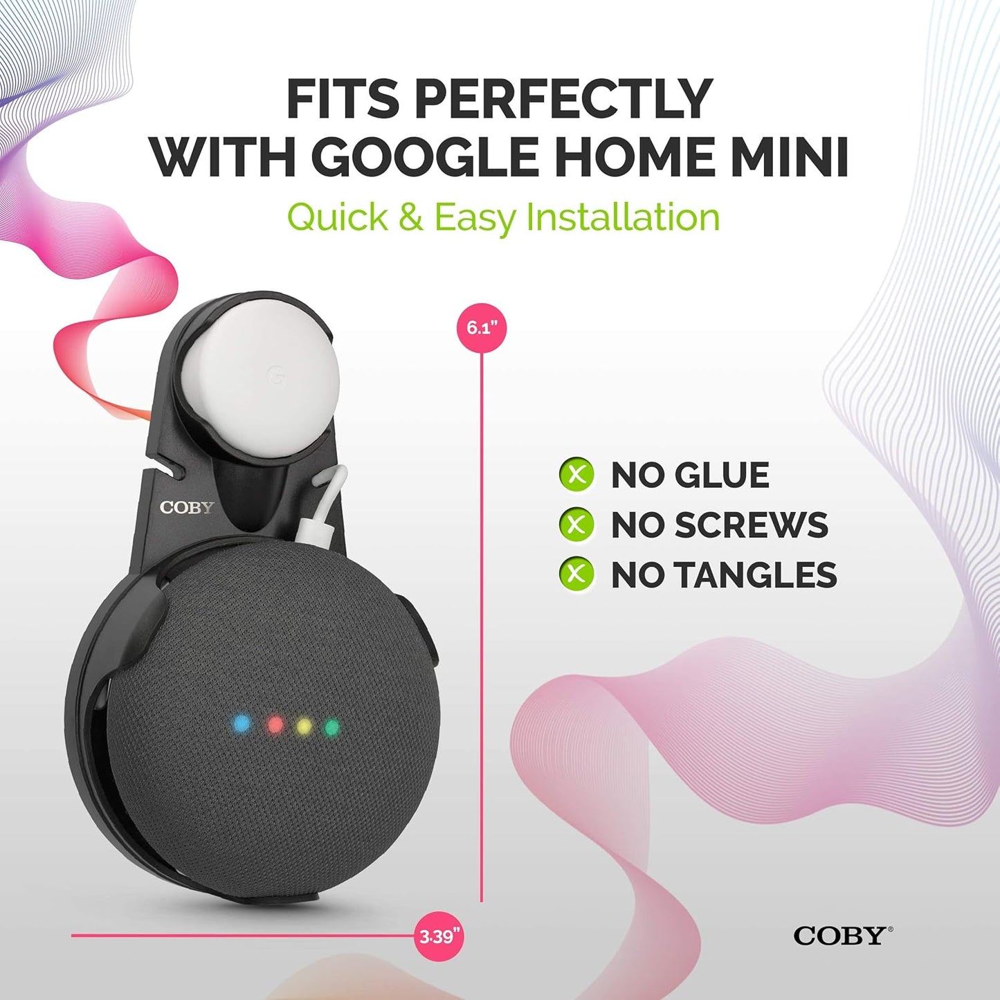 Coby Wall Mount for Google Home Mini